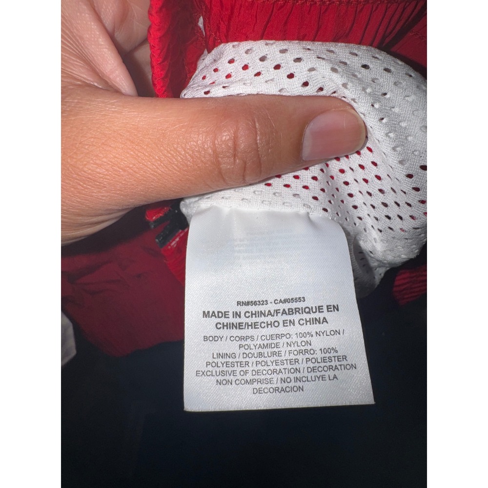 Jordan Jumpman Windbreaker Jacket White Red Black Colorblock Large Mens Womens - Picture 4 of 7